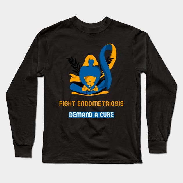 fight endometriosis, demand cure Long Sleeve T-Shirt by Zipora